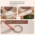 thumbnail image 3 of Fiambrera de gran capacidad para alimentos frescos, sellada, gruesa, reutilizable y apilable, con tapa, 1700 ml, 3 of 5