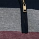 thumbnail image 3 of Jersey de retales para hombre, suéter informal de algodón con cremallera y cuello simulado, suéter cálido a la moda de invierno para hombre, 3 of 5