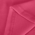 thumbnail image 5 of RYRJJ Women's Elegant Puff Short Sleeve Crop Tops Ribbed Knit Square Neck Basic Slim Fit T-Shirt Blouse(Hot Pink,3XL), 5 of 5