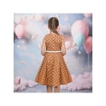 thumbnail image 4 of Sunny Fashion Girls Dress Polka Dot Butterfly Belt Asymmetrical Playful 6 Years, 4 of 7