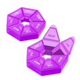 thumbnail image 3 of SUTENGDA 4/2 Pieces Of Small Weekly Organizer  Round Dispenser for Travel  Mini Organizer  Compact Holder  Sorters 7 Days  Portable Vitamin Container Portable Holder Box Weekly Organizer, 3 of 4