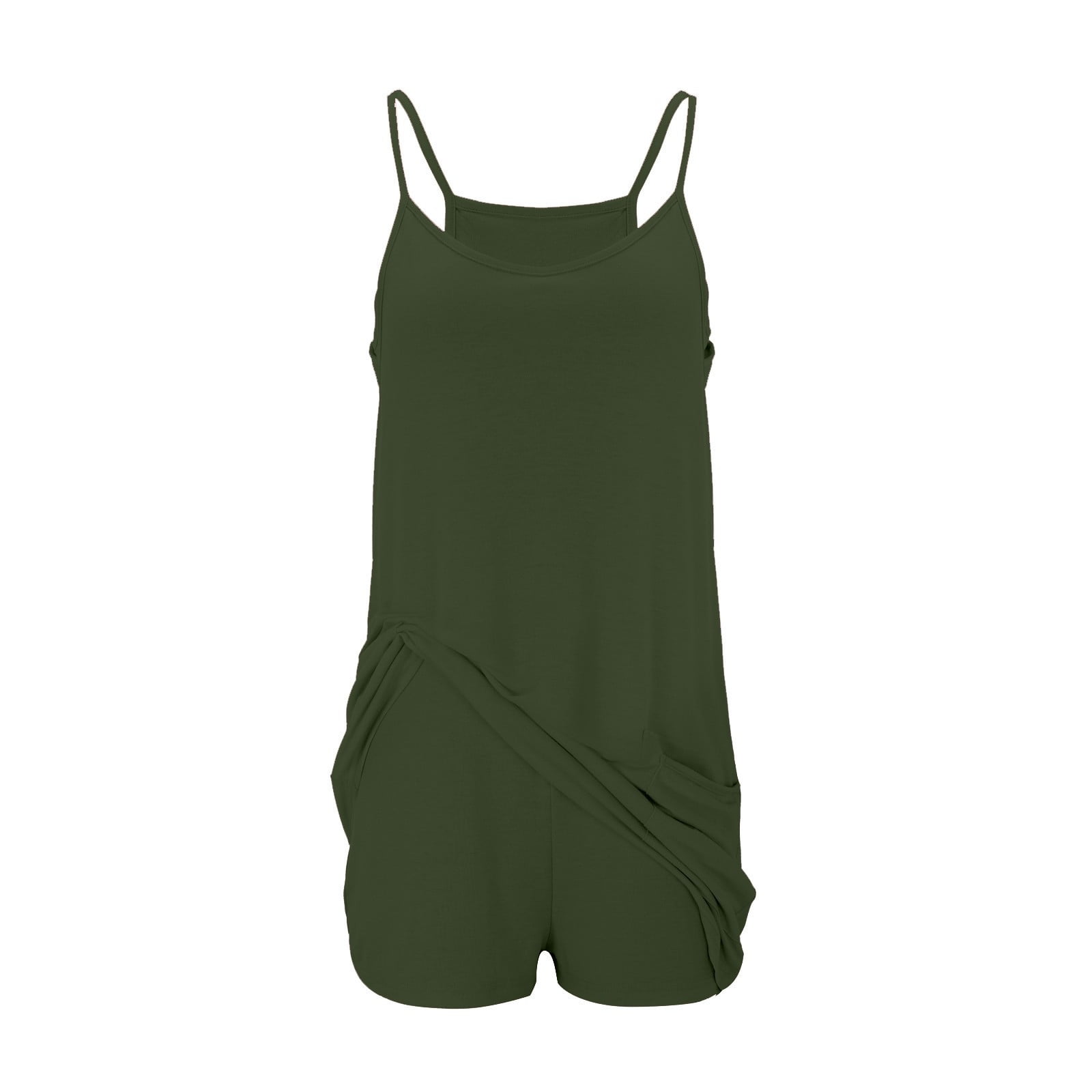 REALiKUN Women's Athletic Romper Dress, Hot Shot Mini Dress with Built-in Shorts for Summer Workout & Trendy Outfits
