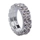thumbnail image 3 of Anillo de cristal elástico elástico Zulema 12 piezas acero inoxidable para mujeres y hombres, 3 of 8