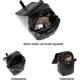 thumbnail image 2 of Bolso bandolera retro para teléfono móvil para mujer (negro), bolso bandolera pequeño, bolso de hombro, cartera, 2 bolsillos principales, 2 of 5
