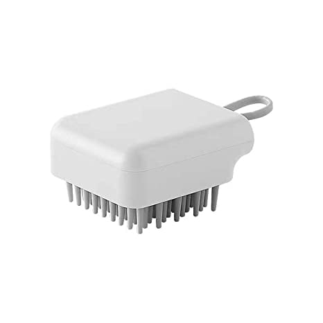 Cepillo de baño para mascotas de gran valor, cepillo de masaje para perros y gatos, universal, práctico cepillo de baño y baño, ultrafino, suave, suministros de limpieza de belleza para bebés y niños JAMW Sencillez