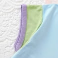 thumbnail image 6 of Tiijoy Toddler Girls Outfits Casual Colorblock Short Sleeve Tshirt Shorts Set, Sizes 3-4, 6 of 8
