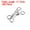Silver, variant on 100pcs Metal Sewing Hooks and Eyes Closures Suitable for Bra Clothing Sewing Craft Trousers Silver