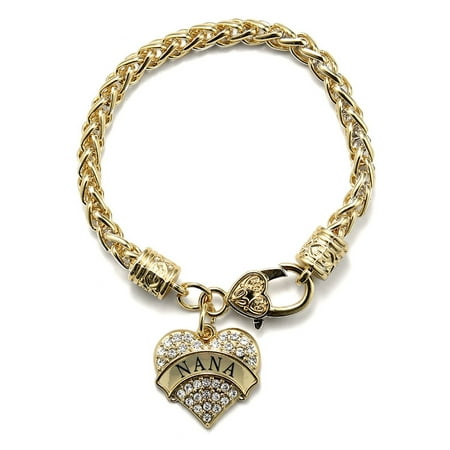 Crystal Star Charm Bracelet - Nana Gold Pave Heart Charm Bracelet