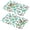 Pioneer Flower Floral-3, variant on Placemat, Pioneer Flower Floral Print Pattern Place Mats Table Mat Set Of 2, PVC Washable Placemats for Party Kitchen Dining Decoration, 18x12 Inch, Fade Resistant