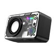 thumbnail image 3 of Portable altavoz mini estéreo para hombres subwoofer de bajo multifuncional rectangular para la fiesta de viajes de la playa de ducha Negro, 3 of 8