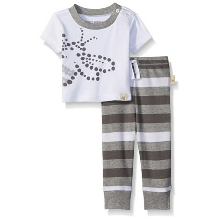 UPC 849681032586 product image for Burt s Bees Bee Tee & Pant Set - Heather Grey | upcitemdb.com