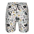 thumbnail image 4 of Naloa Puppy Men's Beach Shorts, Surfing shorts, Swim trunks, Quick Dry Swim Trunks for Surfing Beach Fun - 3X-Large, 4 of 9