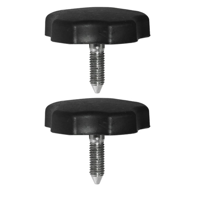 Miangastore Boulon de Cadre de Fenêtre à Dessus Souple Noir Nylon 2 Pcs