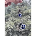 thumbnail image 3 of Swadeshi Desire Peacock Shape Pendant Blue Evil Eye Keychain Crystal alloy peacock Keyring, 3 of 4