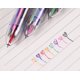thumbnail image 2 of Bolígrafos multicolores, paquete de 10 bolígrafos retráctiles, 8 colores, bolígrafos de barril transparente para suministros de oficina Ormromra ZJWJ071-2, 2 of 3