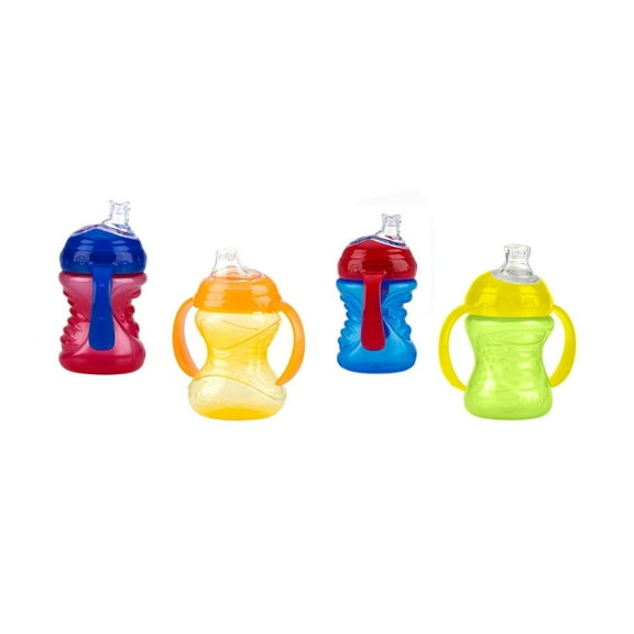 Nuby No-Spill Super Spout Grip N' Sip 8-oz Cup - 4 Pack