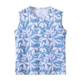 thumbnail image 5 of Bibifish Womens Tank Tops Crew Neck Sleeveless Base Butterfly Print Summer Tops Sleeveless Shirts Sleepwear, 5 of 5