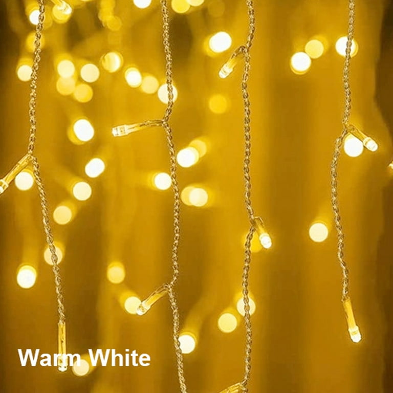String light curtain 3.5 cm warm white 180 LEDs with remote control indoor  outdoor