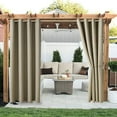 Tengma Outdoor Curtains for Patio, Blackout Waterproof Outside Curtains