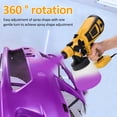 thumbnail image 4 of Paint sprayer, 650W HVLP electric paint spray gun, 1400ml container with 6 copper nozzles, 3 spray effects, suitable for indoor and outdoor furniture, fences, walls, ceilings, 4 of 8