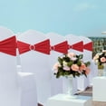 thumbnail image 2 of FASTBIRD Spandex Chair Sashes Bands 50PCS Stretch Chair Ties Bows with Buckle Slider for Wedding Party Banquet Decoration, 2 of 7