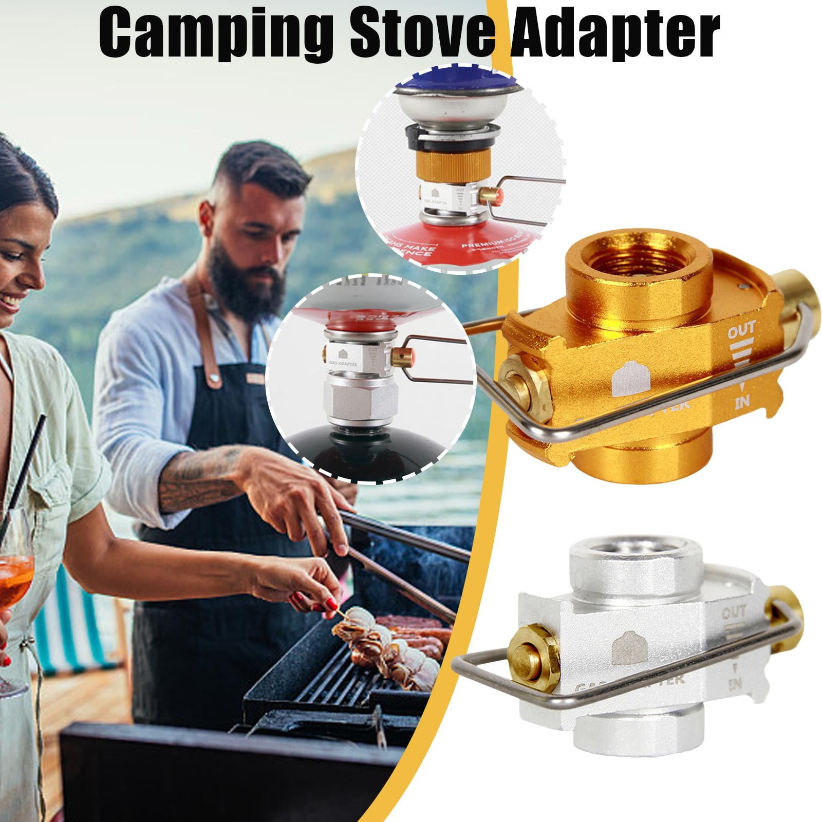Outdoor Camping Gas Refill Valve Camping Cooking Butane Stove Adapter