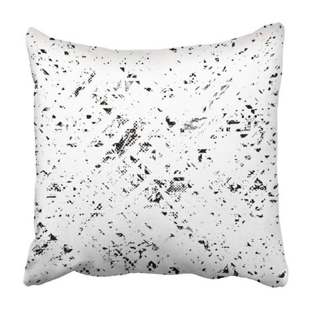- ARTJIA Black Aztec Abstract Grunge Distress Overlay White Native African American Border Pillowcase Cover 20x20 inch