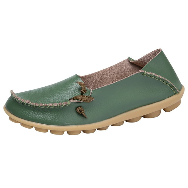 CEHVOM Chaussures Plates Décontractées pour Femmes, Mocassins à Bout Rond, Semelle Souple, Chaussures Simples