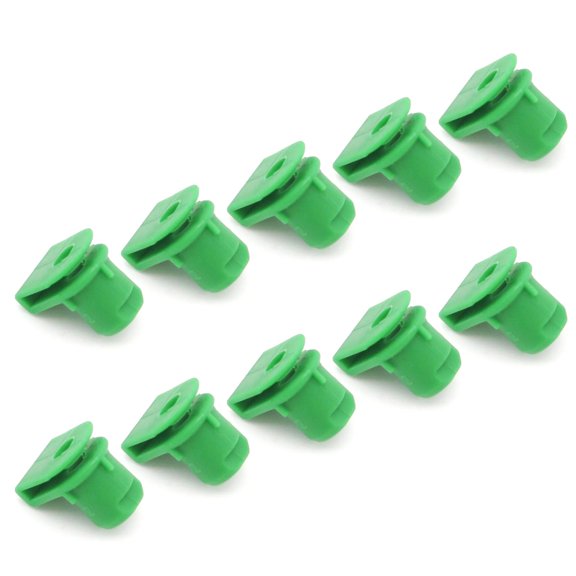 Misright 10Pcs Green Nylon Front Bumper Trim Fastener Clips 30640541 for Multiple Models Easy Installation