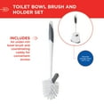 thumbnail image 2 of Clorox Bowl Brush & Caddy with Under Rim Scrubber 1 Each, 2 of 3