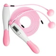 thumbnail image 1 of Graflsoa Dual-Mode Smart Jump Rope with Electronic Counter for Fitness, Students, and Professional Training - Wireless Ball + Steel Wire, Pink, 1 of 6