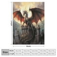thumbnail image 4 of Jiayy  War with The Dragon On Castle Soft Throw Blanket for Bed Couch Sofa Lightweight Travelling Camping Throw Cozy for Kids Boys Adults Men All Season, 4 of 6