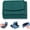 Green, variant on 2024 New Unisex Anti-Credit Card Fraud Folding Mini Wallet, Genuine Leather RFID Blocking Card Holder Organizer Pocket Mini Wallet