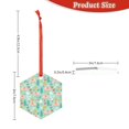 thumbnail image 3 of Rocae Elephant and Flowers for Acrylic Christmas Pendant Ornament for Festive Decor Hanging Pendant,Perfect for Home and Office-Hexagon, 3 of 7