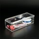 thumbnail image 1 of Caja de almacenamiento de cosméticos de acrílico transparente rectangular simple con tapa, caja organizadora de escritorio de oficina de tamaño pequeño, 1 of 5