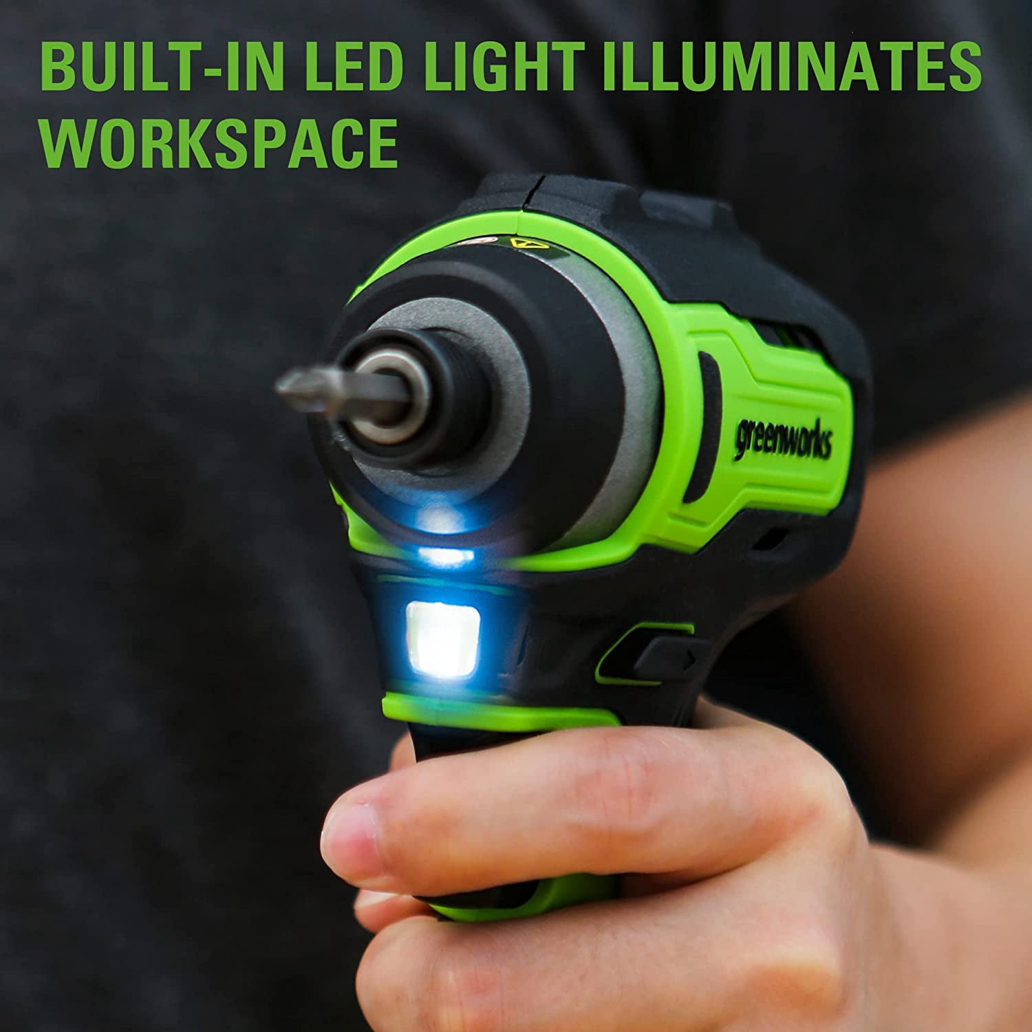 Greenworks 24V Brushless 1/4"1900 in./lbs. Impact Driver + (2) 2.0 Ah Batteries & Charger, Bonus Tool Bag
