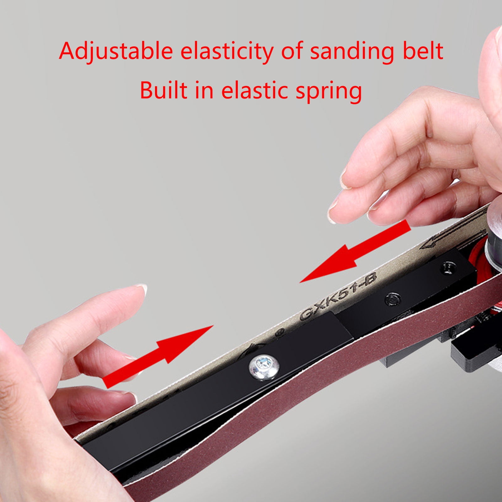 Electric 100 Angles Grinder to Electric Sand Belt Machine Converter Belt Grinder Fine Sand and Trimming