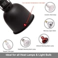 thumbnail image 2 of ECOSUB Reptile Terrarium Heat Lamp Base for 100 Watt Bulb, Black, 5.5", Single Piece, 2 of 9