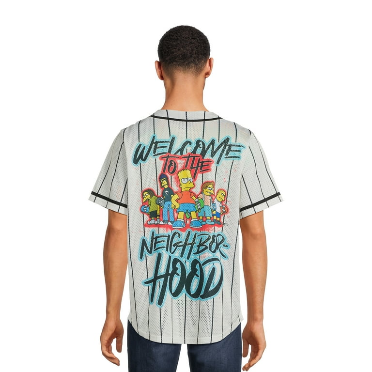 The Simpsons Men s Graphic Baseball Jersey Sizes S XL Walmart