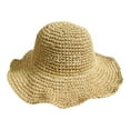 thumbnail image 2 of Lroveb Sun Hats for Women Summer Beach Wide Brim Hat Foldable Packable Cap Travel Floppy Straw Hat, 2 of 6