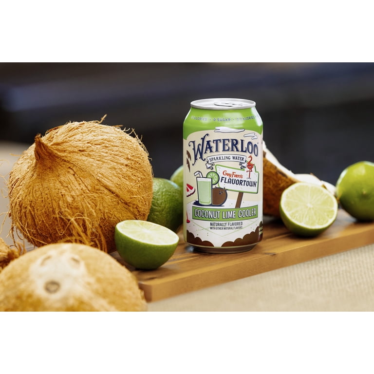 Waterloo Coconut Lime Cooler Sparkling Water, 12 fl oz, 12 Pack photo 4