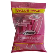 Personna Comfort Coated Twin Blade Razors For Women 20 Ea