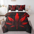 thumbnail image 1 of Erosebridal Leaf Plant Bedding Queen Comforter Set, Red Down Comforter, Botanical Room Decor, 7 Pieces, 1 of 1