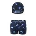 thumbnail image 1 of Virmaxy Ensemble de Maillot de Bain Deux Pièces pour Garçons, Séchage Rapide, Imprimé Requin, Mode, 1 of 5