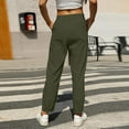 thumbnail image 5 of Seductiva Women's Lounge Pants Linen Pants for Women Summer Casual High Waisted Drawstring Lightweight Beach Pant with Pockets Loose Casual Pants, 5 of 5
