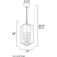 thumbnail image 3 of 10036SN Maxim Lighting Provident-Four Light Pendant-15 Inches wide by 24 inches high-Satin Nickel Finish    -Traditional Installation, 3 of 3