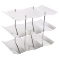 thumbnail image 2 of FLAMEEN Wine Display Shelf,3‑Tier Stainless Steel Wine Rack Freestanding Wavy Wine Holder Display Shelf Kitchen Accessories,Freestanding Wine Rack, 2 of 8