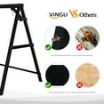 thumbnail image 4 of VINGLI 660 lbs Patio Porch Swing Stand for 5 ft swings with A-Frame Design for Outdoors, Black, 4 of 8