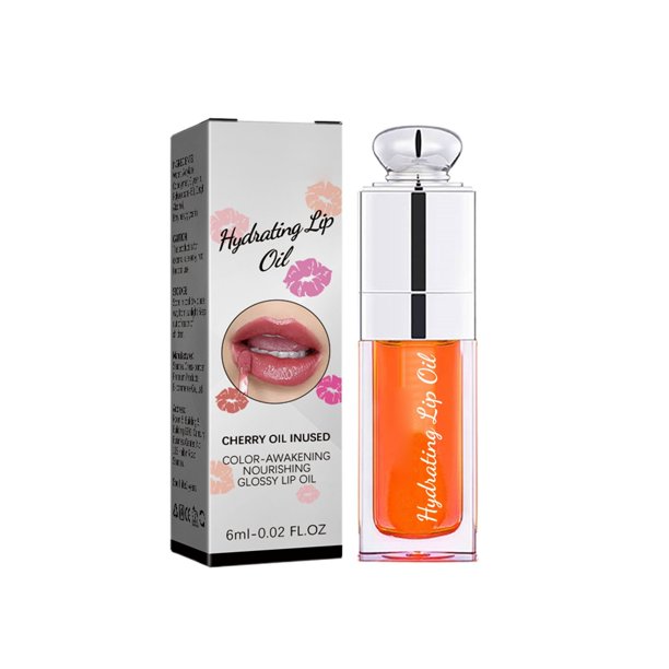 Brillo de labios con aceite, suaviza las líneas de expresión, brillo de labios hidratante, brillo de labios con efecto de cristal