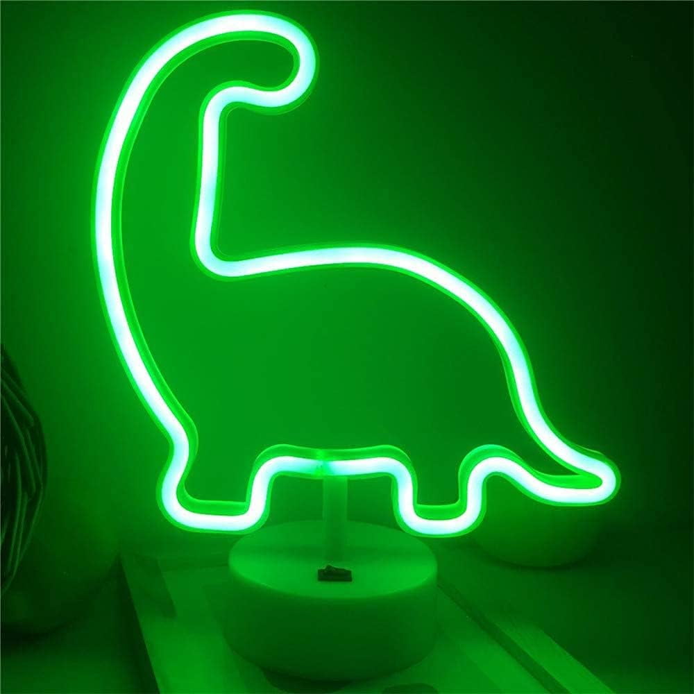 HuiyiNeon Light Base, Cactus Lights Neon Signs - Cactus Neon Light for Bedroom,Tabletop Decor - Battery/USB Powered Green LED Cactus Light
